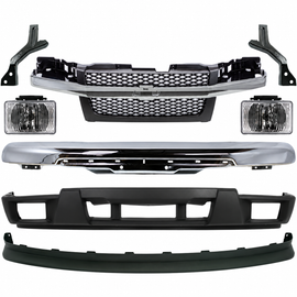 2004-2012 Chevrolet Colorado Front Chrome Bumper Kit with Grille & Fog Lights | OEM Fit