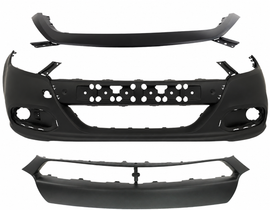 2013-2016 Dodge Dart Front Bumper Cover & Upper Cover & Bumper Molding Trim Kit | OEM Fit