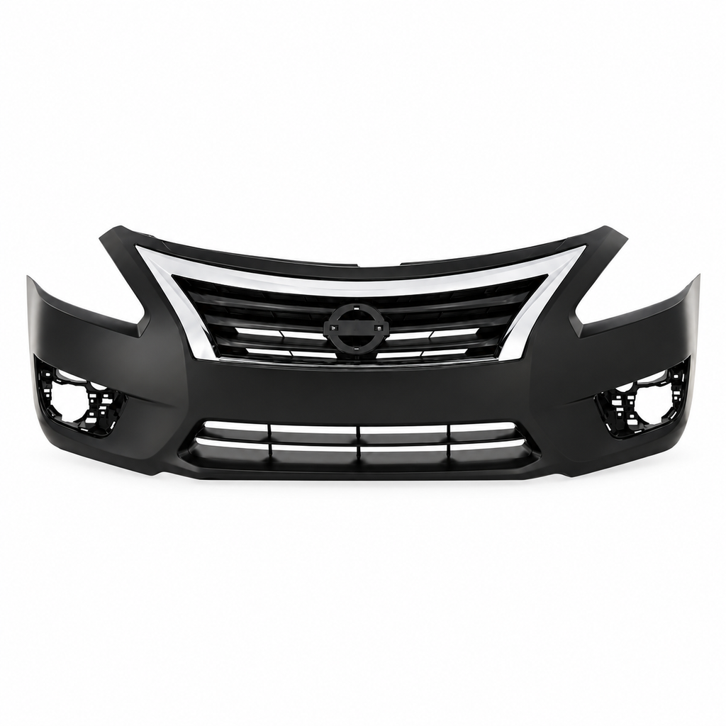 2013-2015 Nissan Altima Sedan Front Bumper Cover Primed & Grille Assembly Kit | OEM Fit