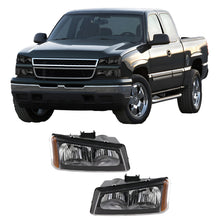 Load image into Gallery viewer, 2003-2007 Chevrolet Silverado Avalanche 1500 2500 3500 Front Headlights W/Bulbs | OEM Fit