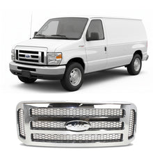 Load image into Gallery viewer, Grille Assembly For 2005-2007 Ford E - 150 Super Duty Chrome Shell/Gray Insert | OEM Fit