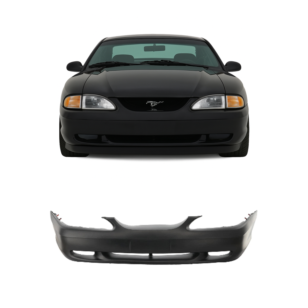 1994-1998 Ford Mustang Front Bumper Cover Primed | OEM Fit