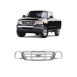 1999-2004 Ford F-150 Front Grille  Chrome Shell with Paintable | OEM Fit