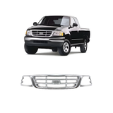1999-2004 Ford F-150 Front Grille  Chrome Shell with Paintable | OEM Fit