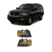 Load image into Gallery viewer, 2003–2006 Ford Expedition Headlight Pair Set Halogen | OEM Fit