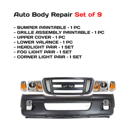 2006-2007 Ford Ranger Front Bumper Cover Paintable & Grille Assembly Kit | OEM Fit
