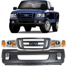 Load image into Gallery viewer, 2006-2007 Ford Ranger Front Bumper Cover Paintable &amp; Grille Assembly Kit | OEM Fit
