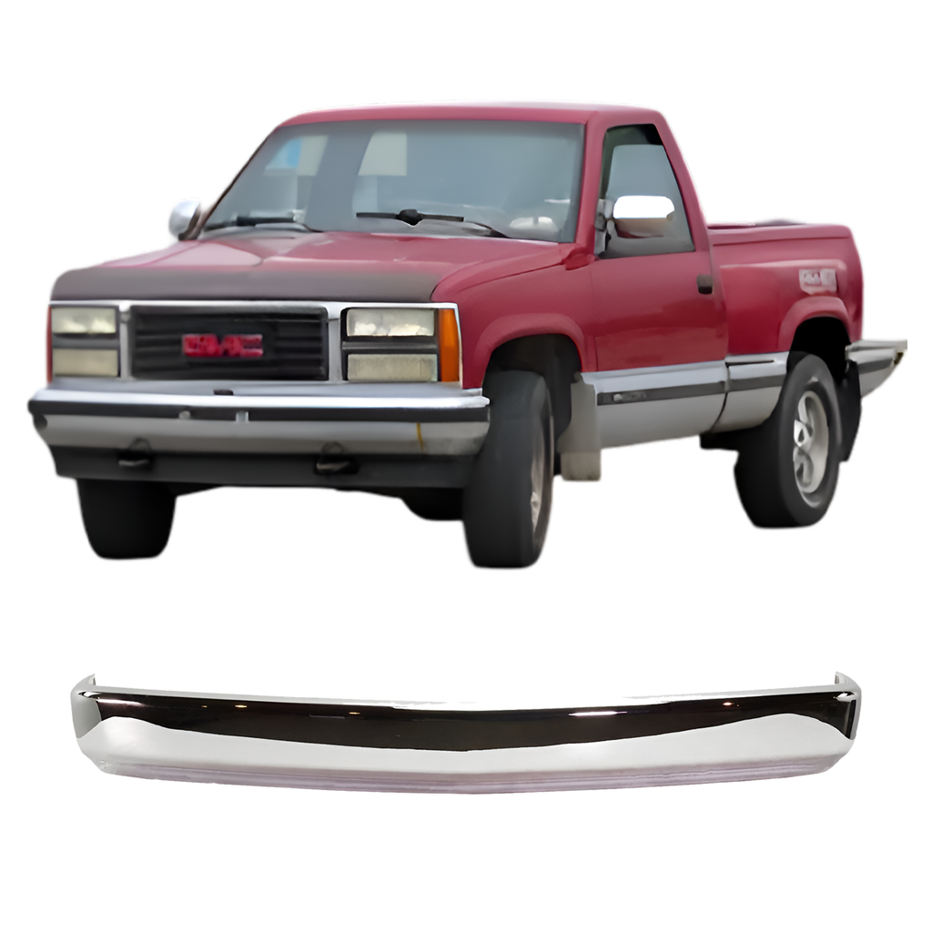 1990–2002 Chevrolet/GMC C/K 1500/2500/3500 Front Bumper Chrome Steel | OEM Fit
