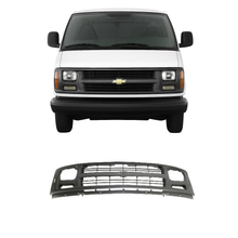 Load image into Gallery viewer, 1996–2002 Chevrolet Express 1500 / Express 3500 Grille Gray Plastic | OEM Fit