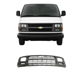 1996–2002 Chevrolet Express 1500 / Express 3500 Grille Gray Plastic | OEM Fit