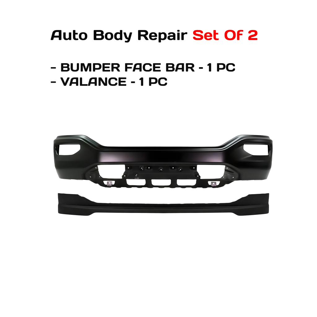 2016-2018 GMC Sierra 1500 Front Bumper Primed & Lower Valance Textured Kit | OEM Fit