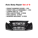 2018-2019 Hyundai Sonata Front Bumper Cover Fascia Primed & Grille Assembly  | OEM Fit
