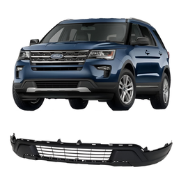 Front Lower Bumper Cover For 2018-2019 Ford Explorer Base/XLT Textured  | OEM Fit