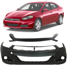 Load image into Gallery viewer, Front Bumper Cover &amp; Upper Cover &amp; Bumper Molding Trim Kit For 2013-2016 Dodge Dart