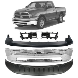 2009-2012 Ram 1500 Front Bumper Chrome & Bumper Cover & Valance Kit | OEM Fit