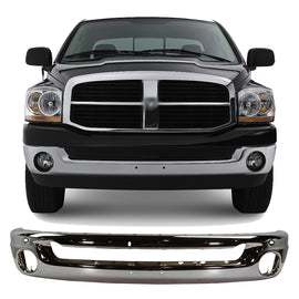 Front Bumper Chrome Steel 2002–2009 Dodge Ram 1500 2500 3500 | OEM Fit