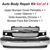 2003-2017 Chevy Express GMC Savana Front Bumper Chrome & Grille Assembly Kit | OEM Fit