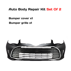 2016-2018 Toyota Avalon Front Bumper Cover Primed & Bumper Grille Chrome  | OEM Fit