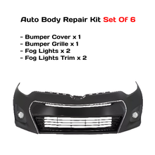 Load image into Gallery viewer, 2014-2016 Toyota Corolla Front Bumper Cover Paintable &amp; Fog Lights Assembly | OEM Fit