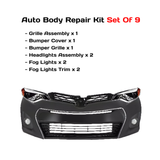 2014-2016 Toyota Corolla Front Bumper Cover Paintable & Headlight Assembly | OEM Fit