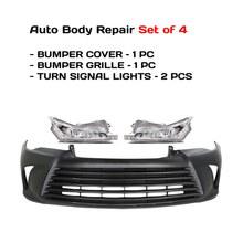 Load image into Gallery viewer, 2015-2017 Toyota Camry Front Bumper Cover Primed &amp; Turn Signal Lights Kit | OEM Fit