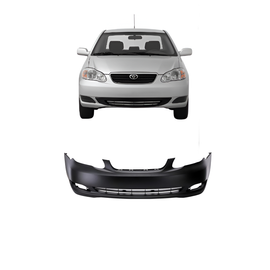 2005–2008 Toyota Corolla Front Bumper Cover Primed | OEM Fit