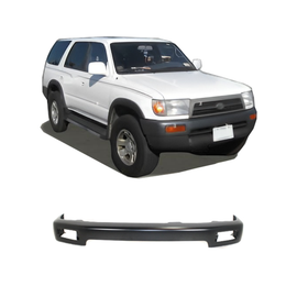 Front Bumper Face Bar For 1996-1998 Toyota 4Runner Black Steel w/ License Plate Provision (1-Piece Set)