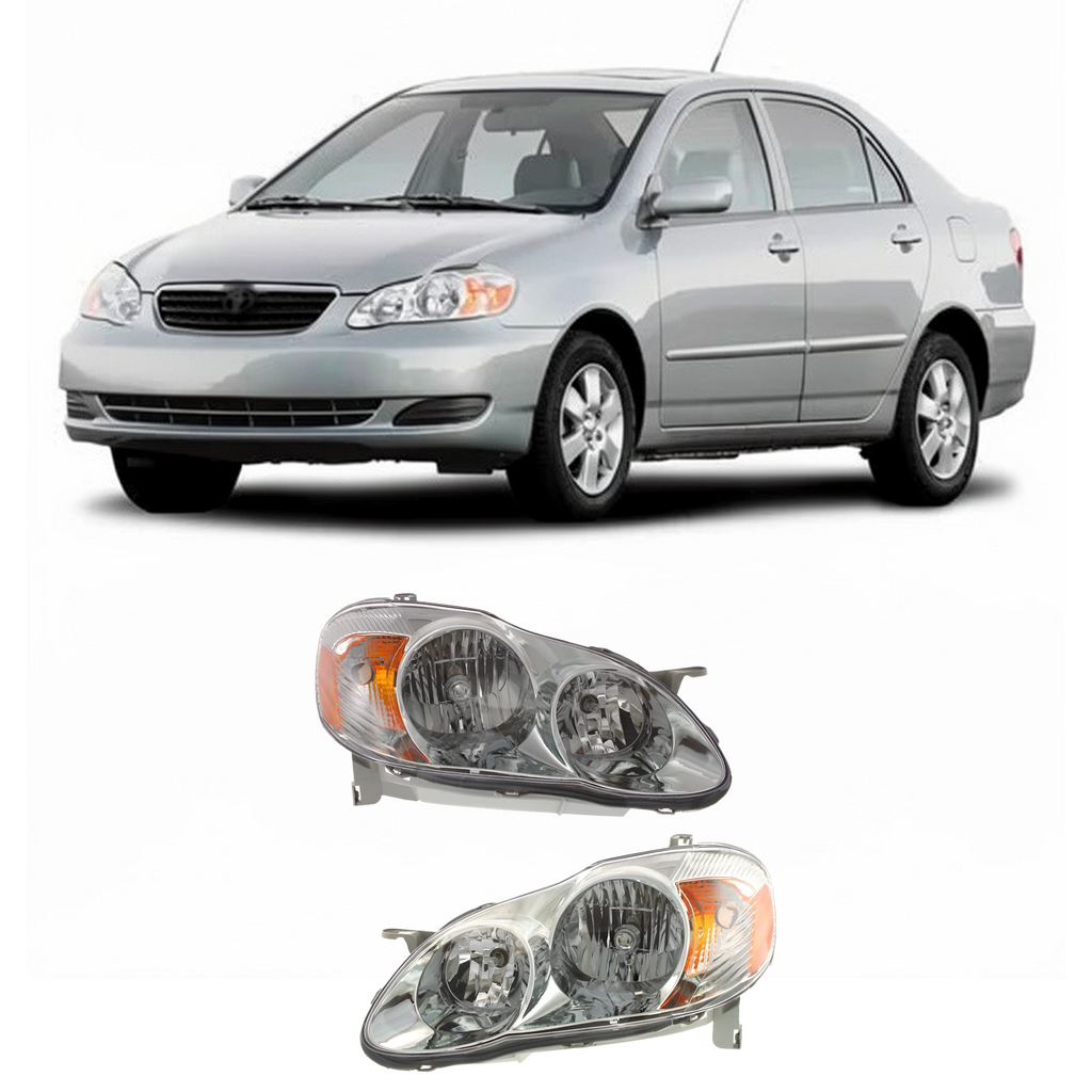 2003–2004 Toyota Corolla  Headlights  | OEM Fit