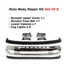 Load image into Gallery viewer, 2000-2006 Toyota Tundra Front Bumper Chrome Steel &amp; Fog Lights Assembly Kit | OEM Fit