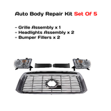2010-2013 Toyota Tundra Front Grille Assembly Chrome & Headlights Assembly | OEM Fit