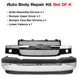 2003-2023 Chevrolet Express 1500 2500 3500 4500 P2- 2000 Honda Civic - Front Bumper Chrome & Grille Assembly Kit  | OEM Fit