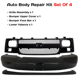 2003-2023 Chevrolet Express 1500 2500 3500 4500 Front Bumper Primed & Valance Textured  | OEM Fit