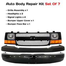 2003-2023 Chevrolet Express 1500 2500 3500 4500 Front Bumper Primed & Grille Assembly Kit | OEM Fit