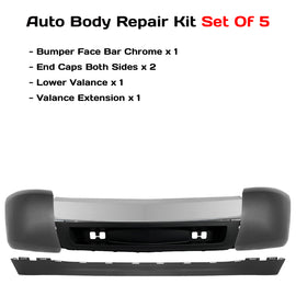 2007-2008 Chevrolet Silverado 1500 Front Bumper Chrome & Valance Kit | OEM Fit