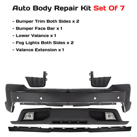 2019-2021 Chevrolet Silverado 1500 Front Bumper Paintable & Valance Kit | OEM Fit
