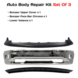 2009-2010 Dodge Ram 1500 & 2011-2012 Ram 1500 Front Bumper Chrome & Bumper Cover Kit | OEM Fit