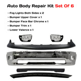 2009-2010 Dodge Ram 1500 & 2011-2012 Ram 1500 Front Bumper Chrome & Fog Lights Kit  | OEM Fit