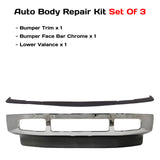 Kit Replacement 2008–2010 Ford F-250 & F-350 Super Duty Front Bumper & Valance Kit, Chrome/Textured Finish, OEM Fit