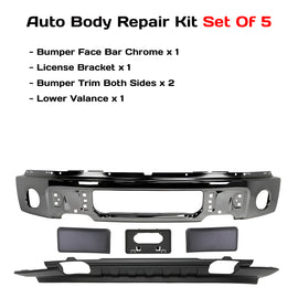 2009-2014 Ford F-150 Front Bumper Paintable Steel & Valance Textured Kit | OEM Fit