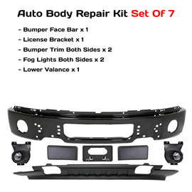 2009-2014 Ford F-150 Front Bumper Paintable Steel & Fog Lights Assembly Kit | OEM Fit