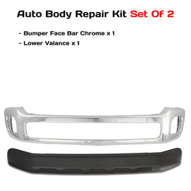 2011-2016 Ford F-250 Super Duty and 350 Front Bumper Chrome & Valance Textured Kit  | OEM Fit