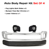 2011-2016 Ford F-250 Super Duty and 350 Front Bumper Chrome & Fog Lights Kit  | OEM Fit