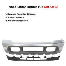 Load image into Gallery viewer, Front Bumper Chrome &amp; Valance Kit For 1999-2004 Ford F-250 Super Duty and 350