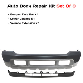 1999-2004 Ford F-250 Super Duty and 350 Front Bumper Primed & Valance Textured Kit | OEM Fit