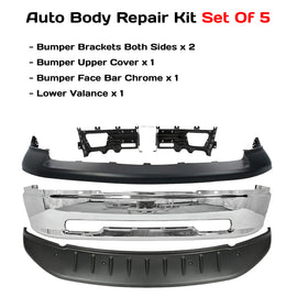 2009-2012 Ram 1500 Front Bumper Chrome & Bumper Cover & Valance Kit | OEM Fit