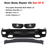 2019-2024 Ram 1500 Front Bumper Face Bar Primed & Fog Lights Assembly Kit | OEM Fit
