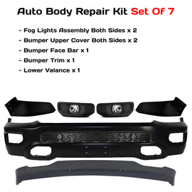 2019-2024 Ram 1500 Front Bumper Face Bar Primed & Valance Textured Kit | OEM Fit