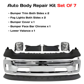 2013-2018 Ram 1500 & 2019-2022 Ram 1500 Classic Front Bumper Chrome Kit | OEM Fit