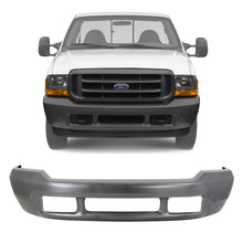 Load image into Gallery viewer, Front Bumper Gray Steel 1999-2004 Ford F-250 F-350 F-450 F-550 Super Duty