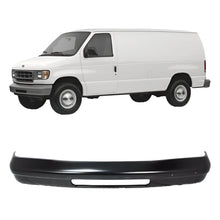 Load image into Gallery viewer, Front Bumper Black Steel 1992-2007 Ford E-150 E-250 E-350 E-450 E-550 Super Duty Bumper